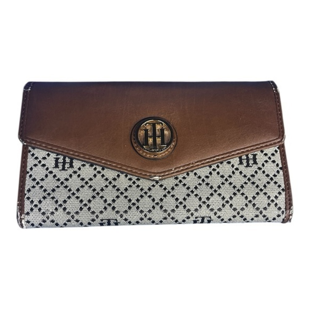 Tommy Hilfiger Brown and White Women's Clutch